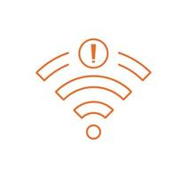 no wi-fi connection icon, no Wifi wireless icon vector