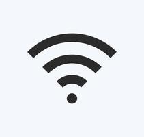señal wifi icono signo vector color negro