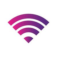 wifi señal inalámbrica icono signo vector degradado color