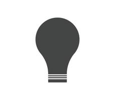 Bulb icon sign vector illustration black color