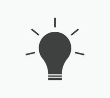 Light Bulb icon vector Idea sign solution, thinking concept colorful template