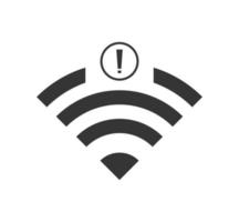 sin icono de conexión wifi, sin icono inalámbrico wifi vector