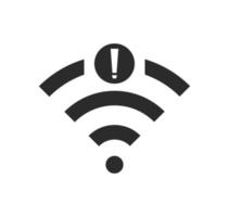 sin icono de conexión wifi, sin icono inalámbrico wifi vector