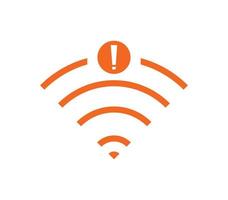 sin icono de conexión wifi, sin icono inalámbrico wifi vector