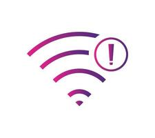 No wireless connections, no wifi icon sign vector