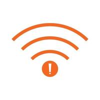 no Wifi wireless icon vector. no wi-fi connection icon.  No wireless connections vector