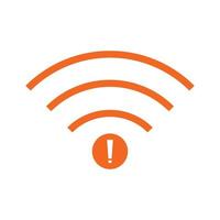 no Wifi wireless icon vector. no wi-fi connection icon.  No wireless connections vector