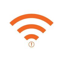 no hay vector de icono inalámbrico wifi. sin icono de conexión wi-fi. sin conexiones inalámbricas