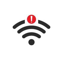 no wi-fi connection icon, no Wifi wireless icon vector