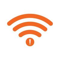 no Wifi wireless icon vector. no wi-fi connection icon.  No wireless connections vector