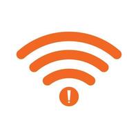 no Wifi wireless icon vector. no wi-fi connection icon.  No wireless connections vector