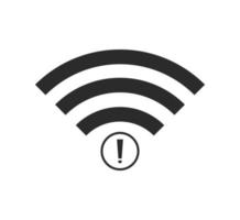 sin icono de conexión wifi, sin icono inalámbrico wifi vector