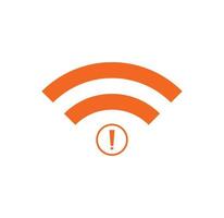 no Wifi wireless icon vector. no wi-fi connection icon.  No wireless connections vector