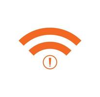 no Wifi wireless icon vector. no wi-fi connection icon.  No wireless connections vector