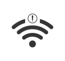 no wi-fi connection icon, no Wifi wireless icon vector