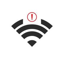no wi-fi connection icon, no Wifi wireless icon vector