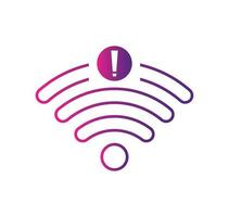 no wi-fi connection icon, no Wifi wireless icon vector