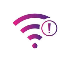 No wireless connections, no wifi icon sign vector