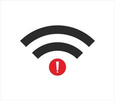 no Wifi wireless icon vector. no wi-fi connection icon.  No wireless connections vector