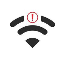 no wi-fi connection icon, no Wifi wireless icon vector