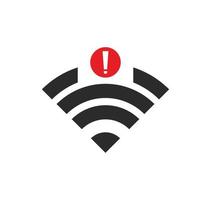 no wi-fi connection icon, no Wifi wireless icon vector