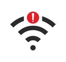 no wi-fi connection icon, no Wifi wireless icon vector