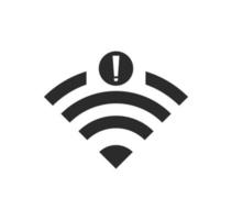 no wi-fi connection icon, no Wifi wireless icon vector