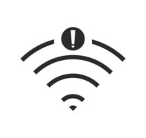 no wi-fi connection icon, no Wifi wireless icon vector