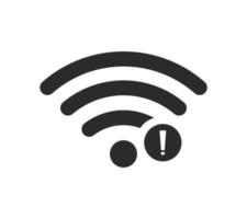 No wireless connections, no wifi icon sign vector