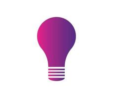 Bulb icon sign vector illustration gradient color