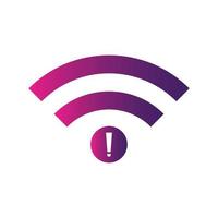 no Wifi wireless icon vector. no wi-fi connection icon.  No wireless connections vector