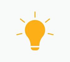 Light Bulb icon vector Idea sign solution, thinking concept colorful template