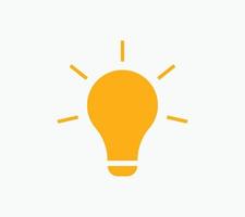 Light Bulb icon vector Idea sign solution, thinking concept colorful template