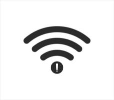no Wifi wireless icon vector. no wi-fi connection icon.  No wireless connections vector