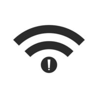 no Wifi wireless icon vector. no wi-fi connection icon.  No wireless connections vector
