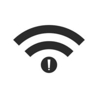 no Wifi wireless icon vector. no wi-fi connection icon.  No wireless connections vector