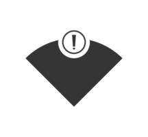 no wi-fi connection icon, no Wifi wireless icon vector