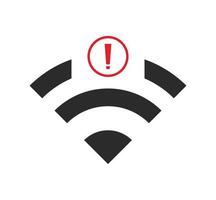 no wi-fi connection icon, no Wifi wireless icon vector