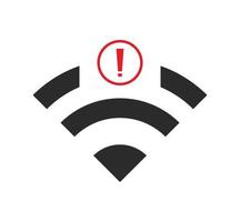 no wi-fi connection icon, no Wifi wireless icon vector