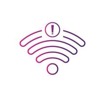 no wi-fi connection icon, no Wifi wireless icon vector