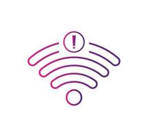 no wi-fi connection icon, no Wifi wireless icon vector