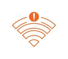 sin icono de conexión wifi, sin icono inalámbrico wifi vector