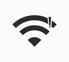 No wireless connections, no wifi icon sign vector