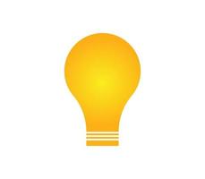 Bulb icon sign vector illustration yellow color