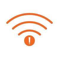 no Wifi wireless icon vector. no wi-fi connection icon.  No wireless connections vector