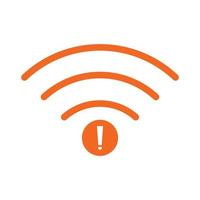 no Wifi wireless icon vector. no wi-fi connection icon.  No wireless connections vector