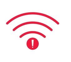 no wi-fi connection icon, no Wifi wireless icon vector