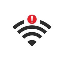 no wi-fi connection icon, no Wifi wireless icon vector