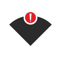 no wi-fi connection icon, no Wifi wireless icon vector
