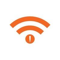 no Wifi wireless icon vector. no wi-fi connection icon.  No wireless connections vector